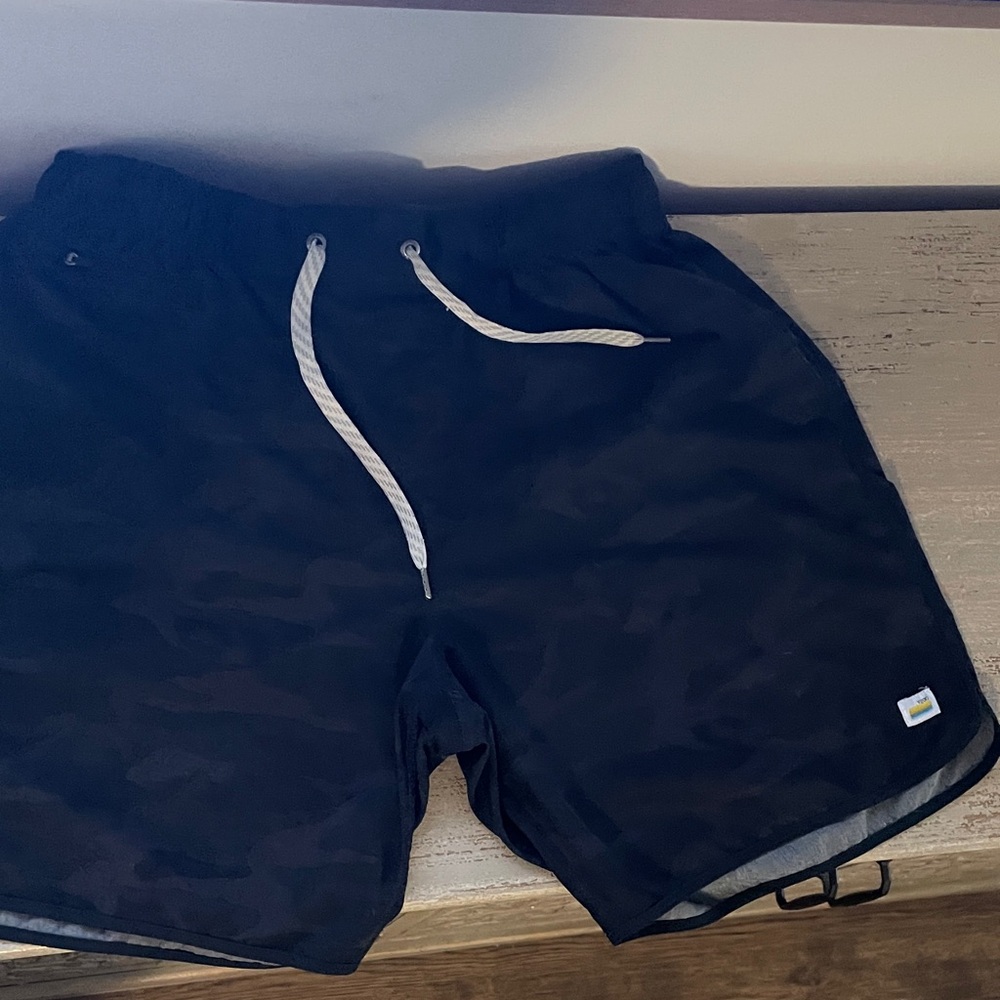Vuori Men's Dark Camouflage Athletic Shorts